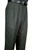 Leonardo Valenti High Twist Wool Pleated Dress Slacks - Made in Italy - Dark Olive