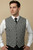 Biblo Club Black & White Large Houndstooth Vest - Made in Italy 