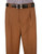 Veronesi 100% Wool Wide-Legged Slacks - Copper Plaid Weave