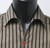Leonardo Valenti 100% Cotton Fancy V-Neck Sports Shirt - Brown Stripe Leonardo Valenti 100% Cotton Fancy V-Neck Sports Shirt - Brown Stripe