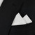 100% Cotton White with Silver Flowers Pre-Folded Pocket Square Insert