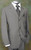 Leonardo Valenti 3 Button Grey Weave Suit  - Made in Italy 