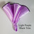 Light Purple with Black Trim 2-in-1 Pouf Round Pocket Square