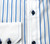 Leonardo Valenti Blue on White Stripe Slim Fit Sport Shirt - Made in Italy Leonardo Valenti Blue on White Stripe Slim Fit Sport Shirt - Made in Italy