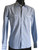 Leonardo Valenti Blue Design with Embroidery Slim Fit Sport Shirt - Made in Italy