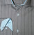 Leonardo Valenti Grey with Turquoise Contrasting Cuff Slim Fit Shirt - Made in Italy Leonardo Valenti Grey with Turquoise Contrasting Cuff Slim Fit Shirt - Made in Italy