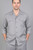 Leonardo Valenti 2-Piece Wide Leg Walking Suit - Light Grey