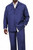 Leonardo Valenti 2-Piece Wide Leg Walking Suit - Blue