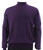 Bassiri Mock-Neck Cotton Blend Knit Long Sleeve Sweater - Purple