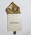 100% Silk Golden Tan Pre-Folded Point Pocket Square Insert