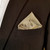 100% Silk Golden Tan Pre-Folded Point Pocket Square Insert