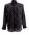 Bassiri Navy Lattice Pattern Long Sleeve Camp Shirt Bassiri Navy Lattice Pattern Long Sleeve Camp Shirt