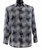 Bassiri Grey Moiré Patterned Long Sleeve Camp Shirt