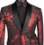 Clearance: Vinci Red Fancy Floral Jacquard Sportcoat - Slim Fit Clearance: Vinci Red Fancy Floral Jacquard Sportcoat - Slim Fit