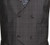 Vinci 2-Button Black Glenplaid Suit with Low-Cut Vest