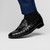 Marco di Milano Genuine Caiman Crocodile Dress Tassel Loafer - Black