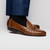 Marco di Milano Genuine Caiman Crocodile Dress Tassel Loafer - Cognac