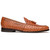 Marco di Milano Genuine Ostrich Quill Dress Tassel Loafer - Cognac