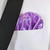 Lavender Purple Satin Pre-Folded Pocket Square Insert Lavender Purple Satin Pre-Folded Pocket Square Insert