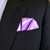 Lavender Purple Satin Pre-Folded Pocket Square Insert