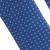 Antonia 100% Silk Tie w/Pocket Square - Rich Blue Diamond & Grid Design