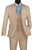 Vinci 2-Button Light Beige Suit with Vest - Slim Fit Vinci 2-Button Light Beige Suit with Vest - Slim Fit