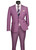 Vinci 2-Button Light Purple Textured Weave Suit - Slim Fit Vinci 2-Button Light Purple Textured Weave Suit - Slim Fit