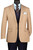 Vinci 2-Button Tan Houndstooth Sportcoat - Tailored Fit