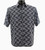 Bassiri Short Sleeve Camp Shirt -  Black & White Horizontal Zig-Zag Design Bassiri Short Sleeve Camp Shirt -  Black & White Horizontal Zig-Zag Design