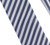 Clearance: Antonia 100% Silk Tie w/Pocket Square - Blue Stripes on White