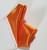 2 Point Orange Satin Pre-Folded Pocket Square Insert