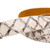 Marco di Milano Genuine Pirarucu Skin Dress Belt - White & Black Marco di Milano Genuine Pirarucu Skin Dress Belt - White & Black