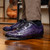 Marco di Milano Genuine Lizard Patch Work Sneaker - Purple Marco di Milano Genuine Lizard Patch Work Sneaker - Purple