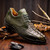 Marco di Milano Genuine Caiman & Lizard Sneaker - Olive