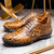 Marco di Milano Genuine Caiman Sneaker - Rustic Orix Tan Marco di Milano Genuine Caiman Sneaker - Rustic Orix Tan