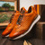 Marco di Milano Genuine Caiman Crocodile & Woven Leather Sneaker - Brandy Marco di Milano Genuine Caiman Crocodile & Woven Leather Sneaker - Brandy