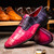Marco di Milano Genuine Caiman Crocodile & Lizard Patchwork Dress Tie Shoe - Purple & Pink Marco di Milano Genuine Caiman Crocodile & Lizard Patchwork Dress Tie Shoe - Purple & Pink