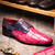 Marco di Milano Genuine Caiman Crocodile & Lizard Patchwork Dress Tie Shoe - Purple & Pink Marco di Milano Genuine Caiman Crocodile & Lizard Patchwork Dress Tie Shoe - Purple & Pink