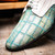 Marco di Milano Genuine Caiman Crocodile & Lizard Patchwork Dress Tie Shoe - Turquoise Green & White Marco di Milano Genuine Caiman Crocodile & Lizard Patchwork Dress Tie Shoe - Turquoise Green & White