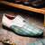Marco di Milano Genuine Caiman Crocodile & Lizard Patchwork Dress Tie Shoe - Turquoise Green & White Marco di Milano Genuine Caiman Crocodile & Lizard Patchwork Dress Tie Shoe - Turquoise Green & White
