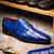 Marco di Milano Genuine Caiman Crocodile Patchwork Dress Tie Shoe - Electric Blue Marco di Milano Genuine Caiman Crocodile Patchwork Dress Tie Shoe - Electric Blue