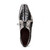 Marco di Milano Genuine Hornback Crocodile Tail Dress Tie Shoe - Black with White