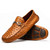 Marco di Milano Genuine Ostrich Quill Horsebit Driver Loafer - Brandy