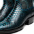 Marco di Milano Genuine Python Round Toe Western Boot - Black & Blue