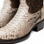 Marco di Milano Genuine Python Round Toe Western Boot - Natural & Brown