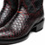 Marco di Milano Genuine Python Round Toe Western Boot - Black Cherry