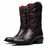 Marco di Milano Genuine Python Round Toe Western Boot - Black Cherry