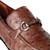 Los Altos Genuine Ostrich Quill Horse Bit Dress Loafer - Brown