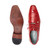 Belvedere 100% Genuine Alligator Classic Dress Tie Shoe - Red Belvedere 100% Genuine Alligator Classic Dress Tie Shoe - Red