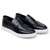Belvedere Deerskin Leather Modern Penny Loafer - Black